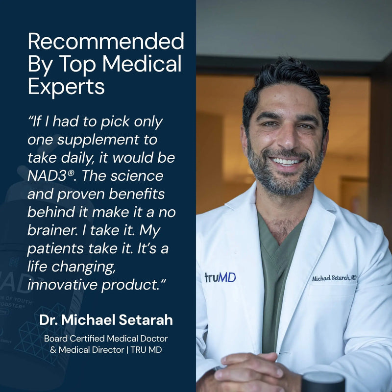 NAD3® 60 • An All Natural NAD+ Booster® Dietary Supplement (1 Month Supply)