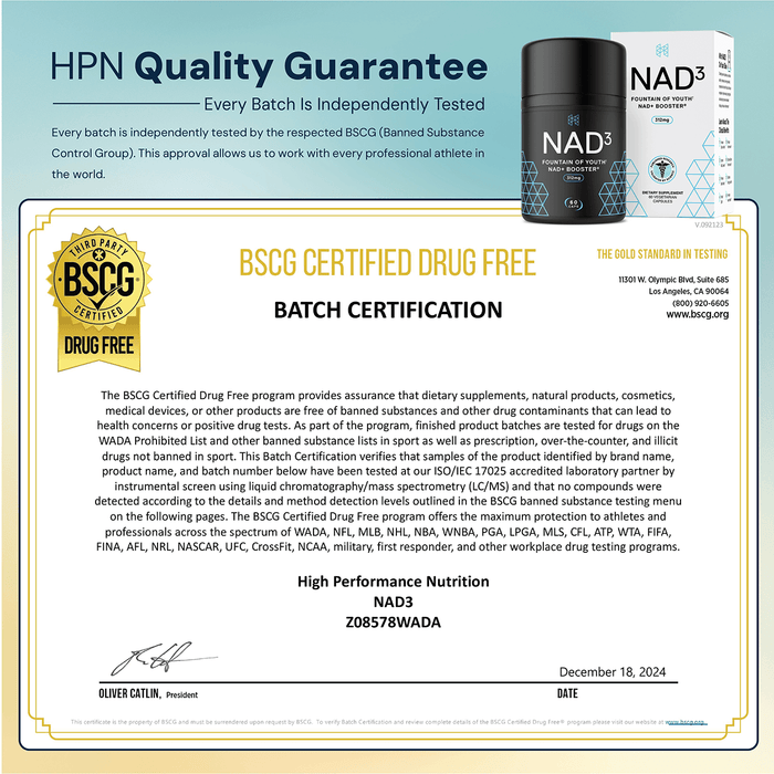 NAD3® 60 • An All Natural NAD+ Booster® Dietary Supplement (1 Month Supply)