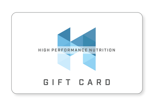 Tarjeta de regalo de nutrición de alto rendimiento